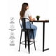 thumbnail image 3 of Silla Tolix Bar Negra Alta Metálica Con Espaldar Desmontable | Diseño Industrial Premium, 3 of 10