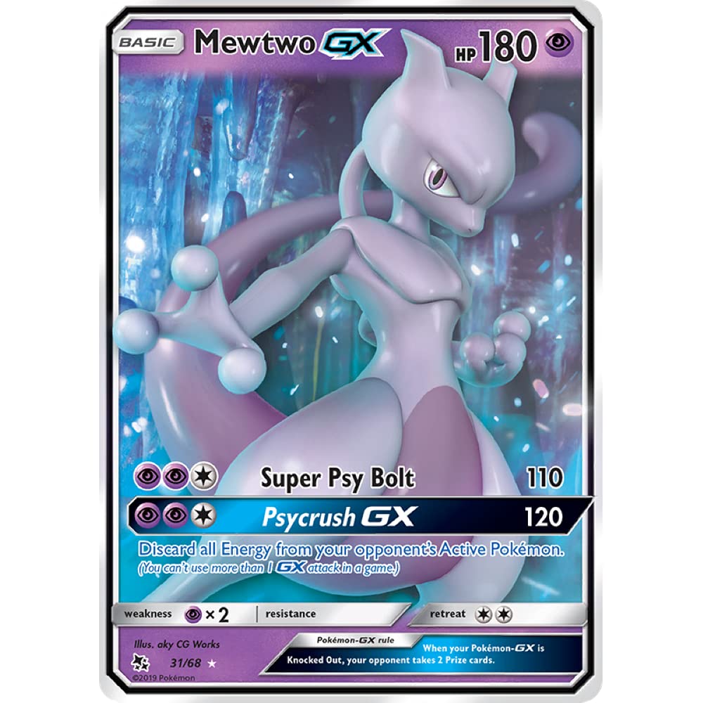 Tarjeta Coleccionable Pokémon Mewtwo Gx 3168 Sm Hidden Fates