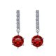 thumbnail image 4 of Aretes de Moissanita 2cttw para Mujer Color D Claridad VVS1 Aretes Colgantes de Diamante Aretes de Boda de Plata Esterlina para Novias Dama de Honor con Certificado, 4 of 9