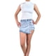 thumbnail image 1 of Top Acanalado Mujer Polera Sin Manga Cuello Alto Fashion 1001, 1 of 4