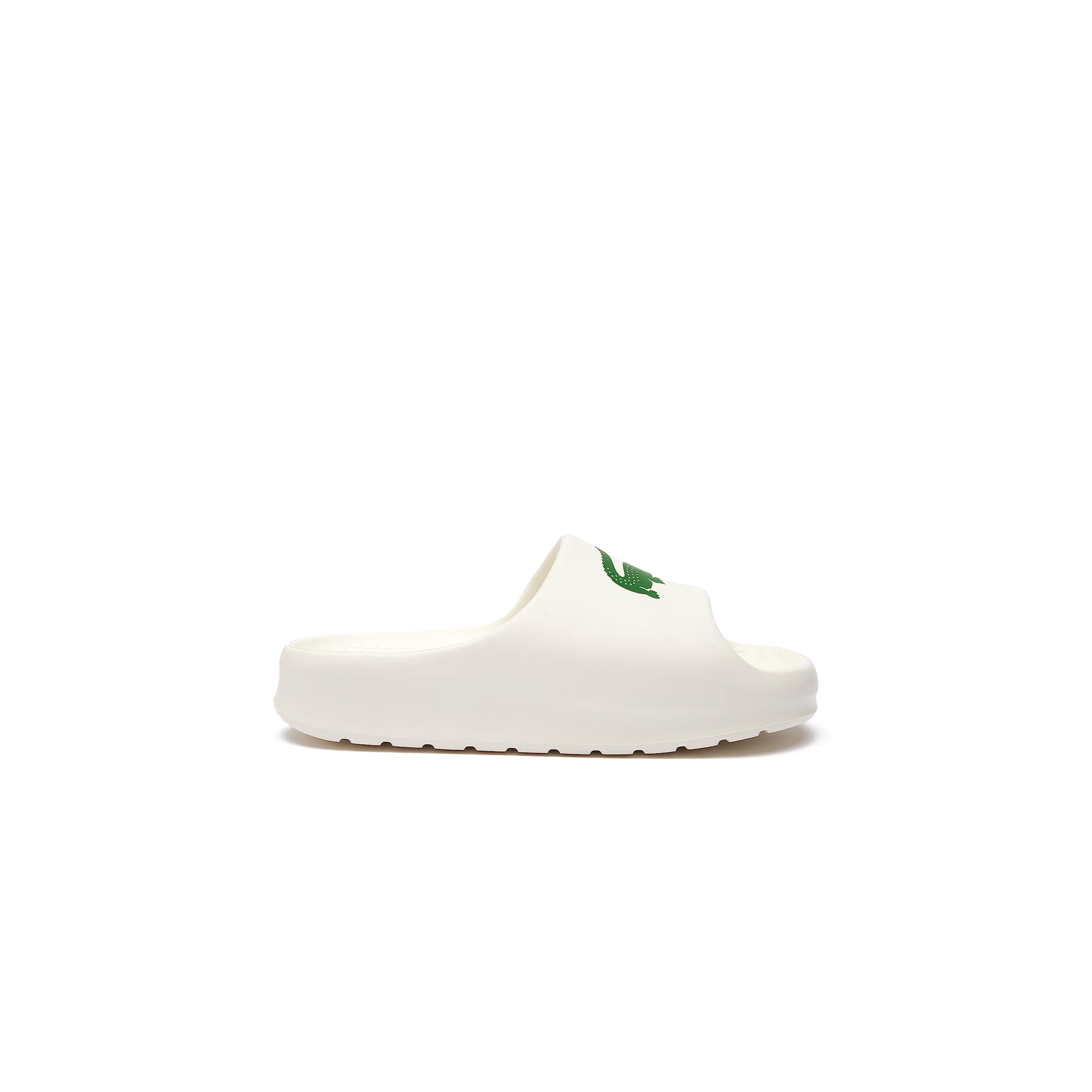 Sandalias Slide Lacoste Serve Blanco/verde Sintéticas Para Mujer 35-36