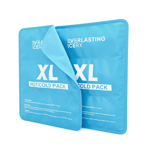 Paquete de hielo reutilizable Everlasting Ice RX 11 x 14,5 cm, 2 paquetes XL