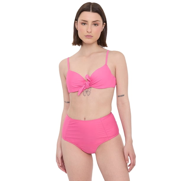 Bottom Mujer Alto Rosado Corona