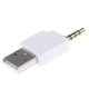 thumbnail image 2 of Adaptador USB 2.0 A 3.5mm Para Apple IPod Shuffle 1ra 2da Generación Blanco, 2 of 3