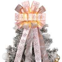 Decoración Para Árbol De Navidad Zeyune, 30 X 113 Cm, Con Luces Led, Color Rosa