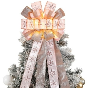 Decoración Para Árbol De Navidad Zeyune, 30 X 113 Cm, Con Luces Led, Color Rosa