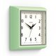 thumbnail image 1 of Reloj de pared JONES CLOCKS 25 cm Cuadrado Neo Mint Green, 1 of 5