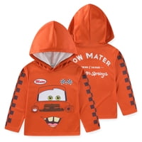 Camisa Disney Cars Tow Mater Para Niños, Manga Larga, Con Capucha, Marrón