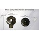 thumbnail image 2 of Kit de manija para grifo T & T Hardware MXT111 gris acrílico, 2 of 6