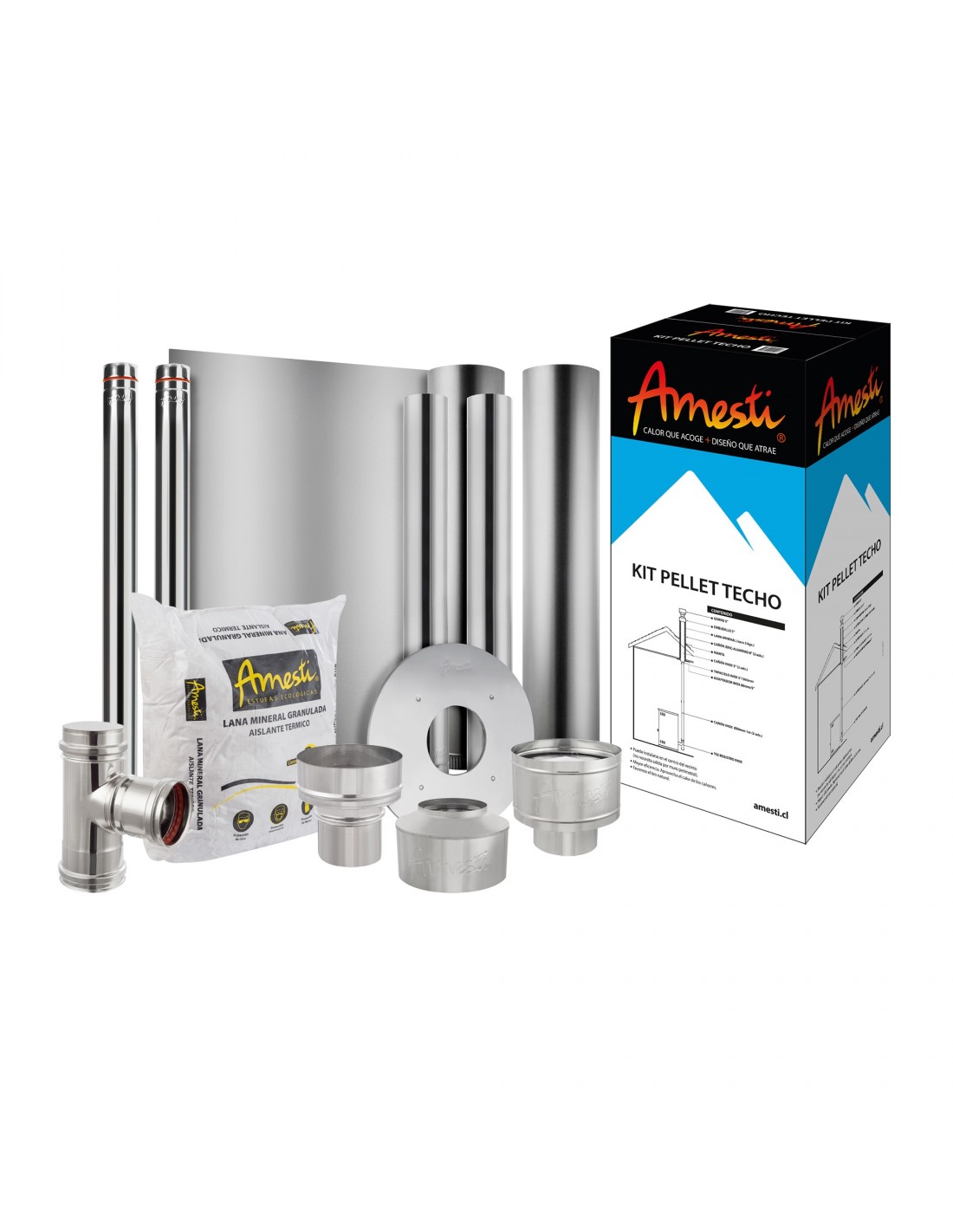 Amesti - Kit De Instalacion Pellet Techo