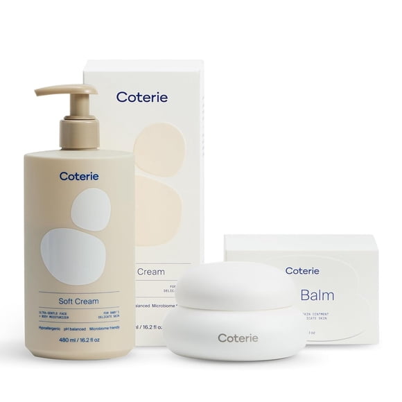 Set Piel Seca Bebé Coterie Soft Cream 480 ml Hipoalergénico