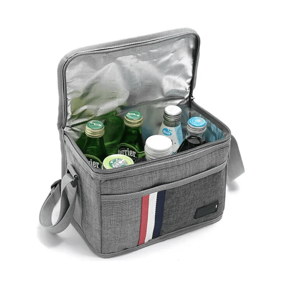 Bolso Termico Lonchera Belug Impermeable Para Almuerzo Color Gris