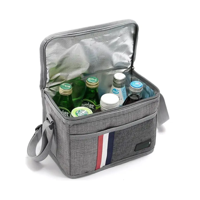 Bolso Termico Lonchera Belug Impermeable Para Almuerzo Color Gris