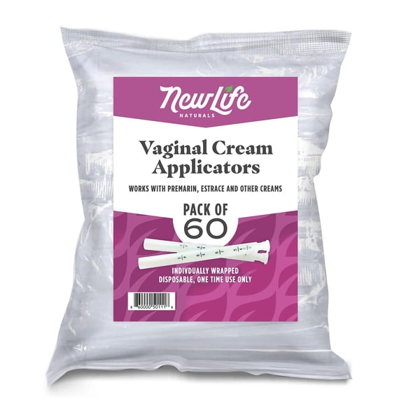 Aplicadores De Crema Vaginal De Plástico Desechables Paquete De 60