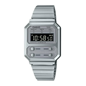 Reloj Casio A100We-7Bdf Resina/Cromado Unisex Plateado Plateado