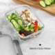 thumbnail image 5 of Juego de 5 contenedores de alimentos de vidrio JoyJolt con 3 compartimentos, 5 of 8