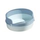 thumbnail image 3 of Bandeja De Arena Para Mascotas Dise?o Circular Fácil De Limpiar Extraíble Para Gatito Conejito Azul, 3 of 5