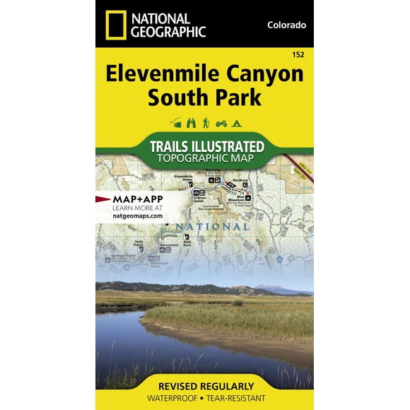 Mapa National Geographic Elevenmile Canyon South Park 152