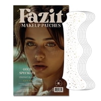 Parches De Maquillaje Fazit Gold Face Glitter Speckles, 6 Unidades