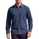 thumbnail image 5 of INSPIRE CHIC Camisa de Vestir para Hombre de Manga Larga con Botones y Cuello de Cuadros en Contraste L Azul Marino, 5 of 6