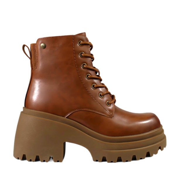 Botin Mujer Plataforma 93 Yassne Marron