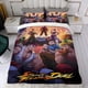 thumbnail image 4 of Juego de Street Fighter Conjunto de sábanas temático, trío de piezas, cómodo y amigable con la piel, diseño único, regalo de decoración para el hogar para familiares, amigos y fans, 90 cm * 190 cm, 4 of 6