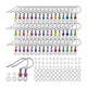thumbnail image 2 of 100 Uds. Ganchos para pendientes, anillos para saltar, accesorios para pendientes, conjunto de suministros para hacer pendientes de acero inoxidable,, 2 of 5