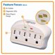 thumbnail image 5 of Protector contra sobretensiones Tripp Lite 3 Outlet SK3-0, 5 of 5