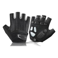Rockbros - Guantes Con Gel Mtb Ruta Sin Dedos Bicicleta Gris S