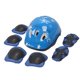 thumbnail image 1 of Ni?os Codo Rodilla Mu?eca Protectora Almohadillas Equipo De Seguridad Skate Bike Azul 7Pcs, 1 of 5