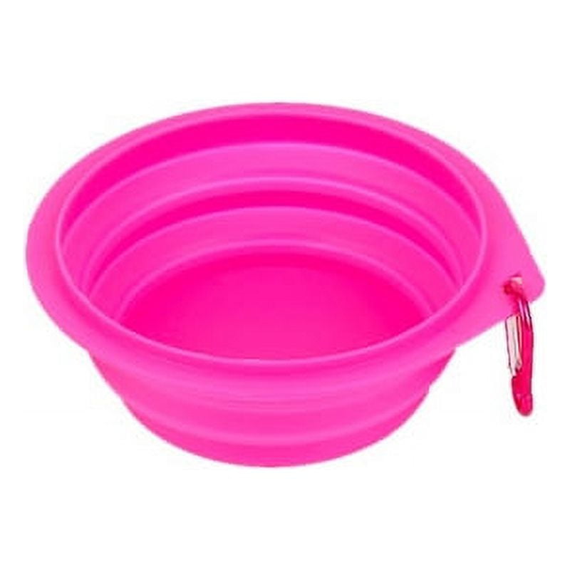 Genérico - Plato Plegable De Paseo Para Mascotas Pequeño Rosado