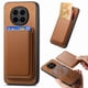 thumbnail image 3 of Funda de Cuero Magnética con Tarjetero para Honor Magic 7 Pro Cubierta Delgada Marrón, 3 of 5