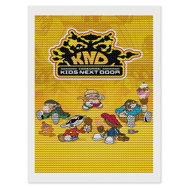 KND: Los Chicos del Barrio Kits de Pintura de Diamantes para Adultos 5D DIY Diamond Art Kits Full Drill Diamond Dots para Regalo Decoración de Pared y Relajación Artes de Gemas 30*40cm