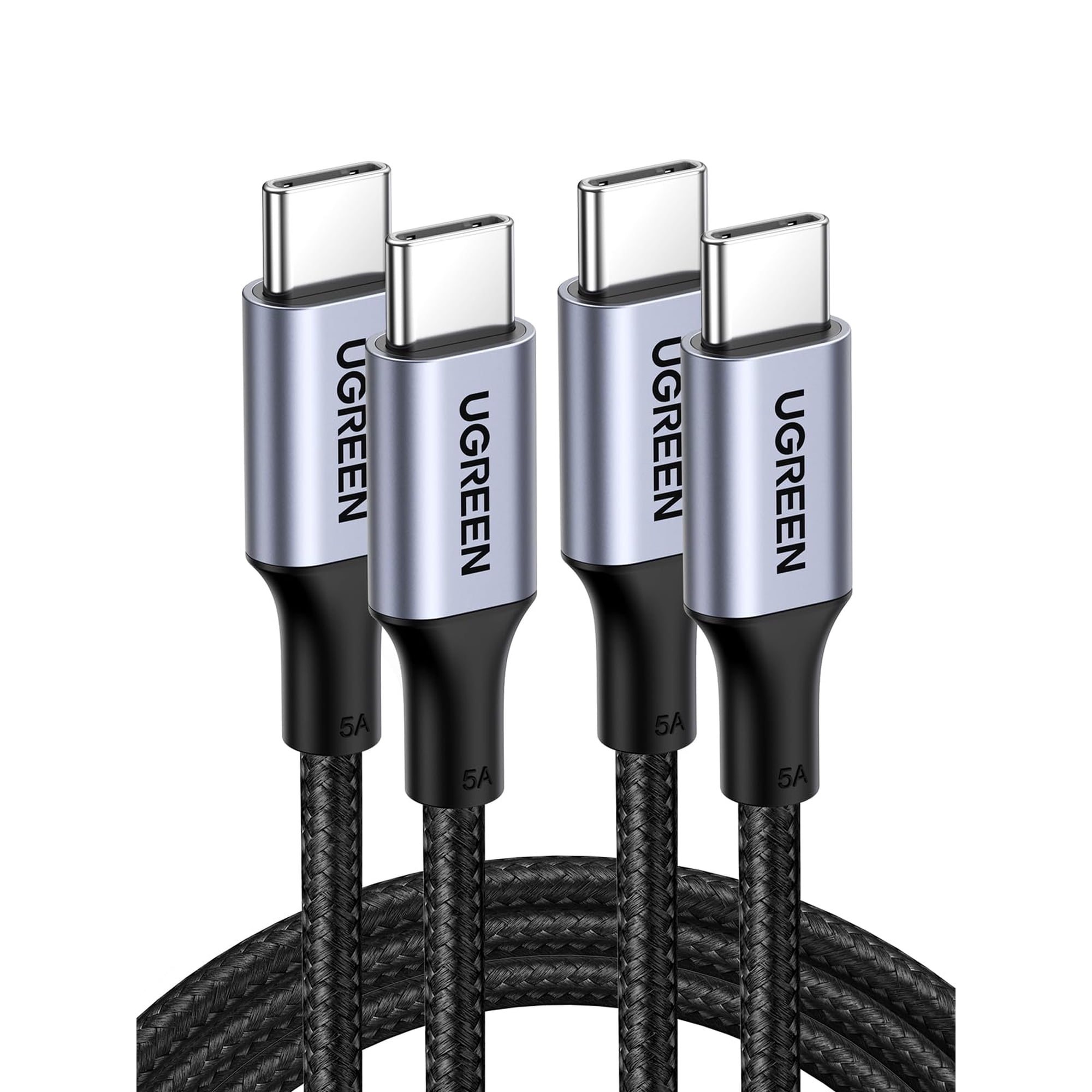 Cable Usb C A Usb C Ugreen De 100 W, Paquete De 2 Unidades Para Iphone Macbook