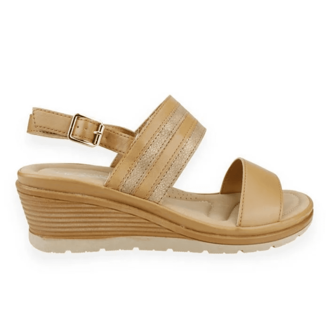 Sandalias New Walk Camel Mujer A2152-303-ca - Talla 38