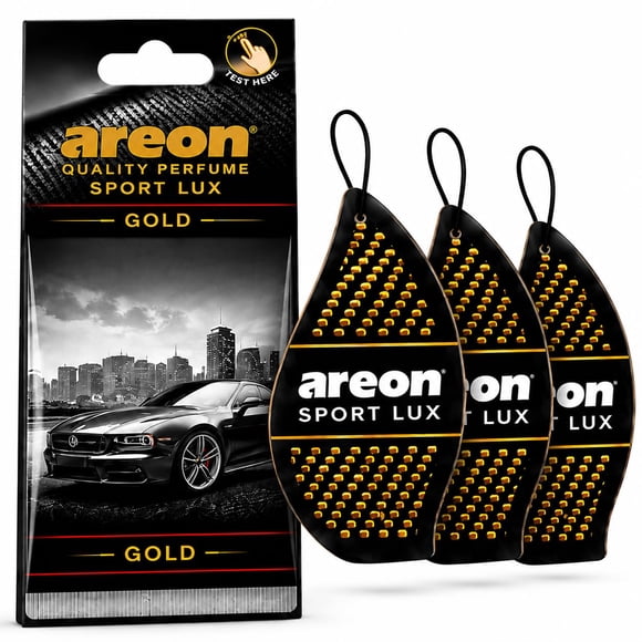 Ambientador para auto AREON Sport Lux Gold, paquete de 3