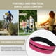 thumbnail image 5 of Riñonera deportiva elástica, riñonera con bolsillo con doble cremallera, riñonera impermeable para correr, 5 of 5
