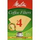 thumbnail image 1 of Filtros de café Melitta #4 Cone, 100 unidades, sin blanquear, color marrón, 1 of 6