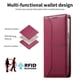thumbnail image 3 of Funda tipo cartera con bloqueo RFID para Xiaomi 15 Pro cubierta magnética de cuero con tapa y soporte Rojo, 3 of 6