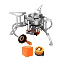 Ioensy - Estufa De Gas Para Acampar Kit De Supervivencia De Quemador Dividido Para Senderismo Emergencia De Propano