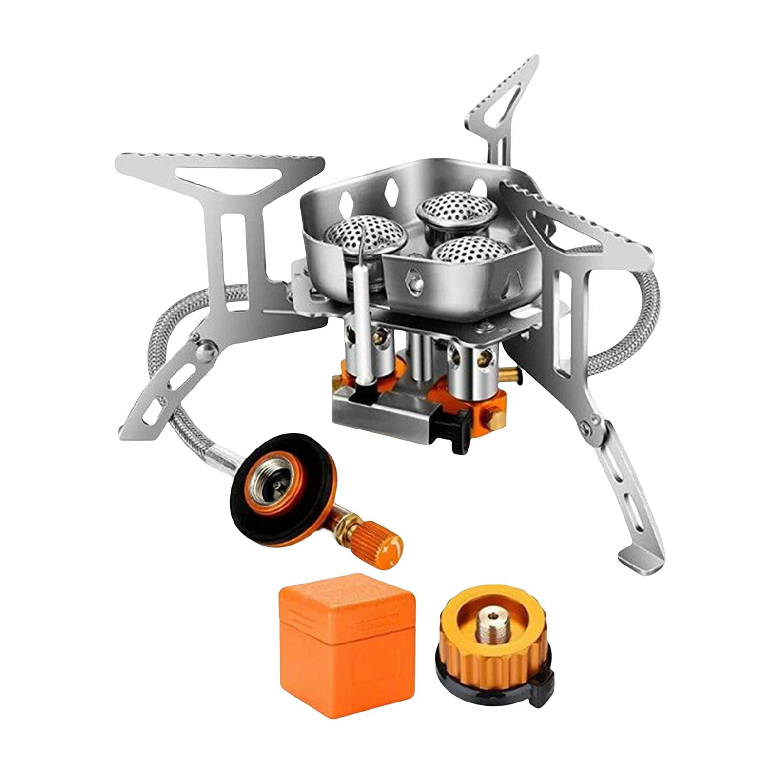 Ioensy - Estufa De Gas Para Acampar Kit De Supervivencia De Quemador Dividido Para Senderismo Emergencia De Propano