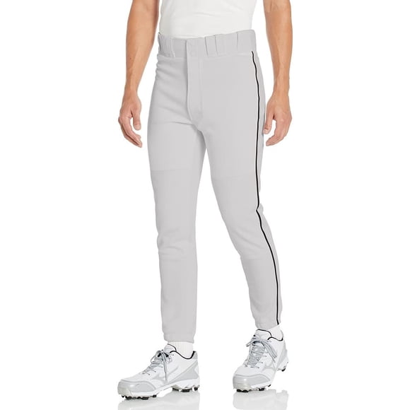 Pantalones Mizuno Premier Riped para hombre, color gris/negro, talla XXL