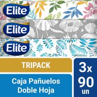 Pañuelos Facial Doble Hoja 3 Paquetes 90 Un Elite
