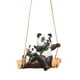 thumbnail image 4 of Colgando Columpio Animal Estatua Jardín Escultura Decoración Pintado A Mano Accesorios Panda, 4 of 5