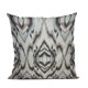 thumbnail image 1 of Almohada Ikat Dream de Plutus Brands, color azul, negro y crema, 100% lino, 1 of 5