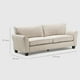 thumbnail image 4 of Sofá 3 Cuerpos Moderno Elegante New Charlotte KM2500S, 4 of 6