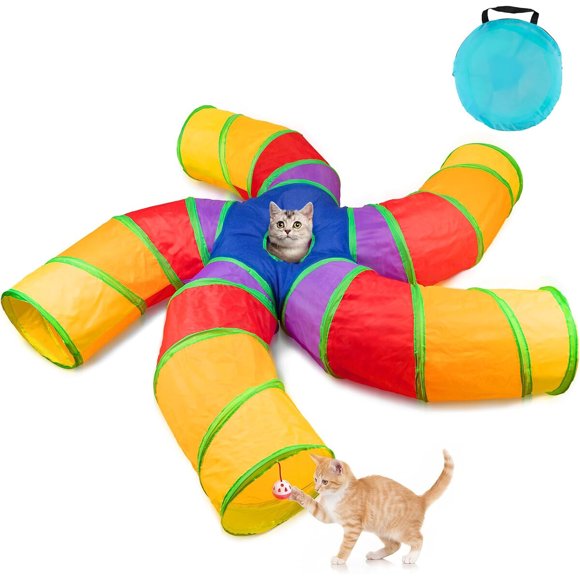 Túnel plegable grande Depets para gatos de interior