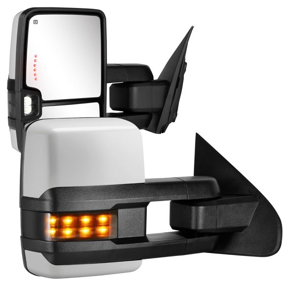 Espejos de Remolque Sanooer para Chevy Silverado y GMC Sierra