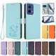 thumbnail image 3 of Funda Billetera con Relieve de Gato para Motorola MOTO G85 5G, Verde Claro, 3 of 6