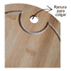 thumbnail image 3 of Tabla Bandeja Para Picar Cortar Picoteo De Madera Ovalada, 3 of 3